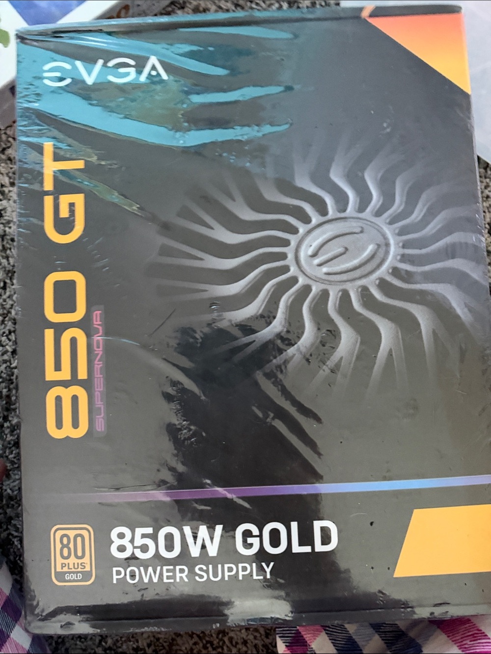 EVGA 850W Gold Power Supply - Black and Gold Packaging